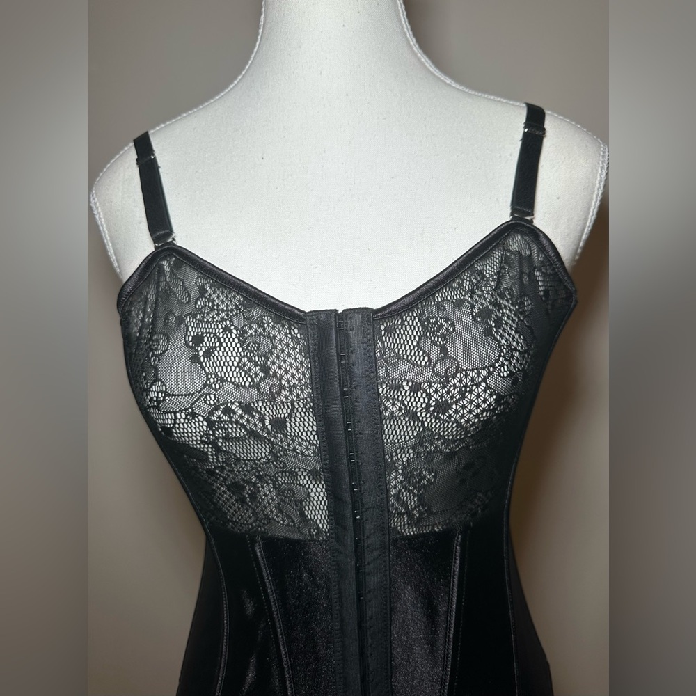 Acelandy corset top black lace strappy adjustable sexy goth grunge‎ sexy party - Picture 5 of 13